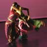 Anna Kuppuswamy and Janani Vivekananda engaged in dance. Photograph by Chamu Kuppuswamy